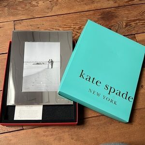 NEW Kate Spade ♠️ darling point Mr& Mrs frame 5x7 silver
